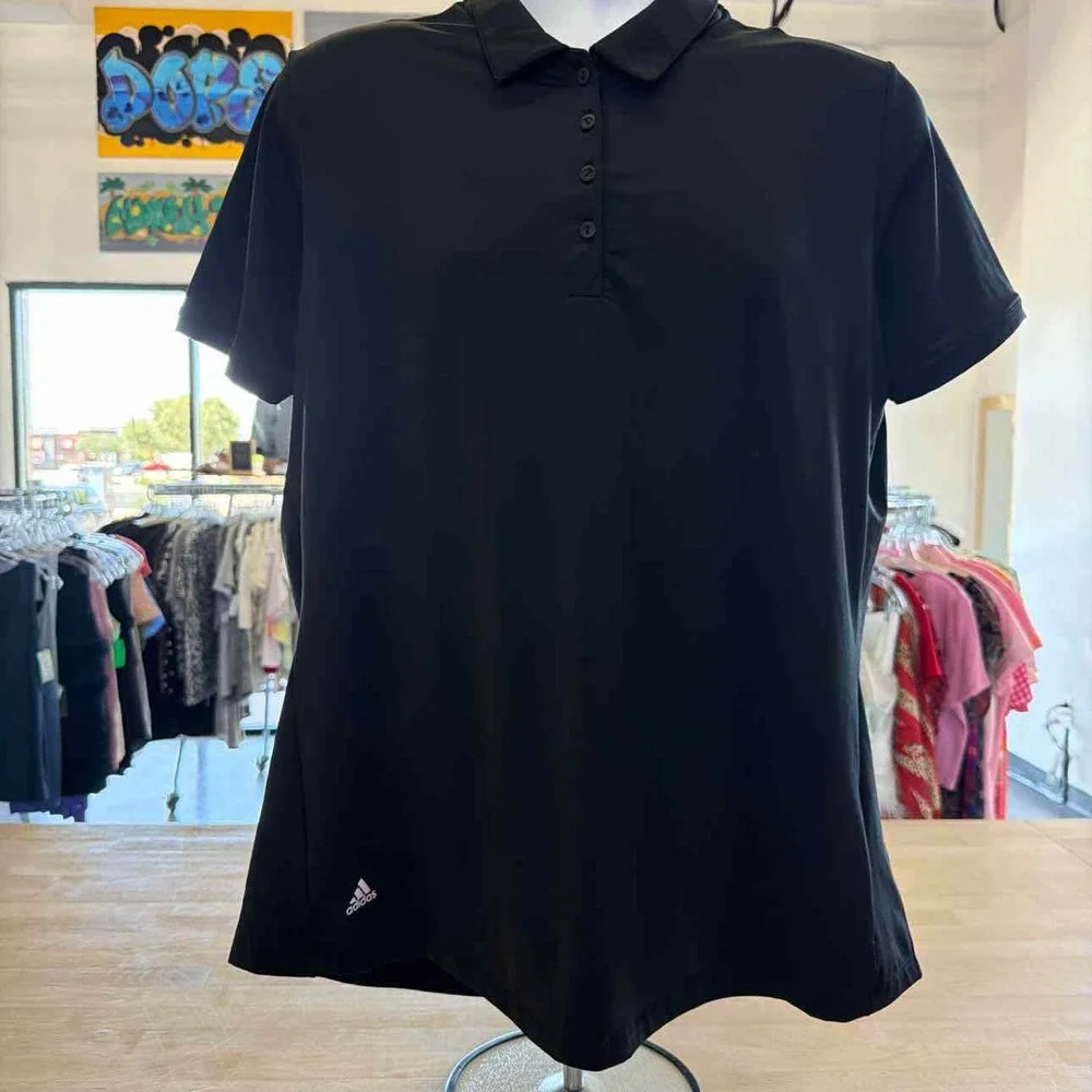 Adidas Size XL Black Preloved Polo